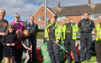 Pizzas at Penycae Litter Pick October 2022